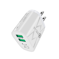 Nouveaux produits 2025 – Chargeur mural rapide PD 3.0 avec 2 ports USB et 2 ports Type-C, 9V 3A 30W, avec protection OTP/OVP pour appareil photo