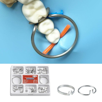 Bandes de matrices sectionnelles dentaires réparatrices 100 pièces, matrices en acier inoxydable profilées 0,035 mm 0,050 mm pour clinique dentaire