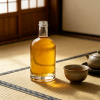 Bouteille en verre hermétique de qualité supérieure de 500 ml avec bouchon pour whisky, brandy, rhum, vodka, emballage de spiritueux vide de haute qualité