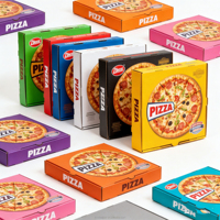 Boîte à pizza blanche avec logo personnalisé, 10 à 12 pouces, boîtes en carton ondulé de qualité alimentaire, biodégradables, recyclables, vente en gros, imprimées