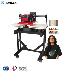 38*38 T-Shirt Impression En Pressant À Plat Machine De Transfert De Chaleur Pneumatique Duplex Repassage Électrique Glissière Supérieure Nouvelle Presse À Chaleur - Product Image 1