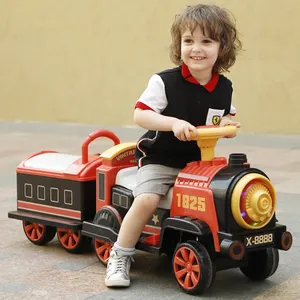Tren de juguete para niños, coche eléctrico al aire libre para bebé