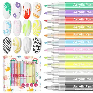 12 видов цветов Набор ручек для маникюра, 3D ручки для лака, граффити, инструменты для рисования, акриловые ручки для рисования