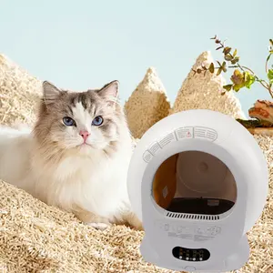 Sanita grande inteligente automática Wi-Fi aberta para gatos, caixa de areia inteligente para gatos, autolimpante, automática