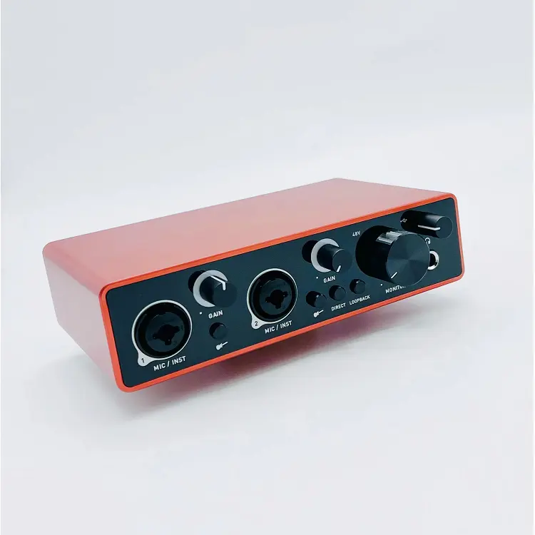 USB-Aufnahmestudio-Soundkarte für die Aufnahme im Kontrollraum X2