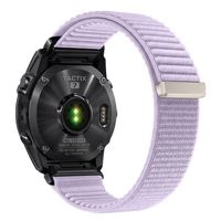 Tali Armband Nilon Bertekstur Warna Kustom untuk Garmin Fenix 8 7X dengan Pengikat Magnet, Sentuhan Lembut, Bernapas, Unisex, Tali Olahraga