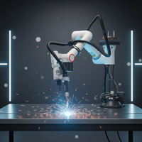 Robot Colaborativo SHENGXIN CNC de Carga/Descarga FR5 - Tipo de Riel Deslizante, 6 Ejes, 5 kW, 380V, 5 kg, 70-80/min, para Manipulación de Aluminio