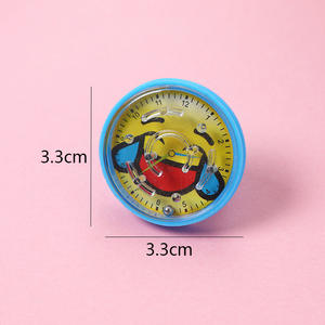 Dessin animé créatif pour enfants visage souriant anneau labyrinthe jouet éducatif perles en plastique Puzzle petit cadeau en gros - Product Image 4