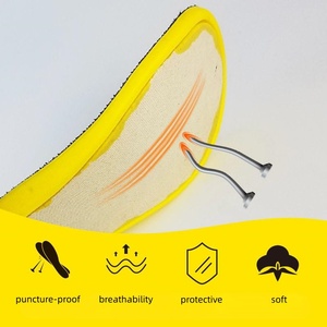 Semelles orthopédiques <span class=keywords><strong>de</strong></span> soutien <span class=keywords><strong>de</strong></span> la voûte plantaire avec embout en acier, confortables en PU pour bottes <span class=keywords><strong>de</strong></span> travail et chaussures <span class=keywords><strong>de</strong></span> <span class=keywords><strong>sécurité</strong></span>, anti-fatigue et anti-microbiennes pour hommes et femmes - Product Image 2