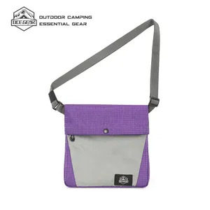 Ucuz toptan naylon bayanlar Crossbody küçük seyahat tek kollu çanta kadın erkek açık cep telefonu çantası yürüyüş için göğüs paketi