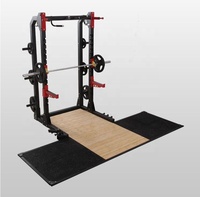 Machine Smith Commerciale de Musculation avec Banc de Musculation et Demi-Rack à Squats