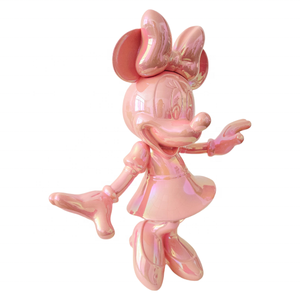 Esculturas de Resina con Baño de Cromo Rosa de <span class=keywords><strong>Mickey</strong></span> y <span class=keywords><strong>Minnie</strong></span>, Personajes de TV y Cine, 30 cm, para Hogar, Oficina, Dormitorio, Galería de Arte, Vitrina - Product Image 5