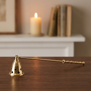 Brass Aroma Burner <b>Candle</b> snuffer with Bell Shape and <b>Long</b> Handle for Aromatherapy Home Decor - Product Image 5