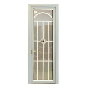 Puertas de inodoro de aleación de aluminio, diseño gráfico de vidrio, moderno y profesional para el hogar