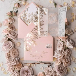 Tarjeta <span class=keywords><strong>de</strong></span> Invitación <span class=keywords><strong>de</strong></span> Boda Personalizada OEM ODM con Impresión 3D Estilo 1 para Compradores <span class=keywords><strong>de</strong></span> Papelería para Ceremonias - Product Image 1