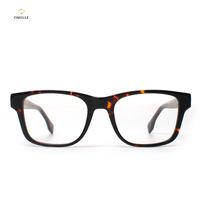Montures de lunettes optiques unisexes carrées en acétate de qualité supérieure – Design léger à monture complète, plaquettes de nez confortables, écologiques et anti-UV