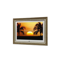 Vente chaude 12 pouces bois numérique Photo Viewer 1080P vidéo boucle cadre photo numérique avec cadre en bois