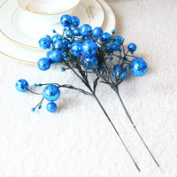 Meerkleurige Scandinavische minimalistische kerstblad-simulatie fruit-bes-slinger snoeien kerstboomdecoraties