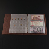 Carpeta de Presentación de PVC con 3 Bolsillos Estándar para Monedas