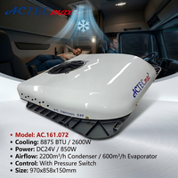 Dachmontierter Luftkühler, elektrische 12V 24V Klimaanlage HFC-134a 2600W 8875BTU für Anhänger, Wohnmobil, Schlafkabine, LKW-Kabine