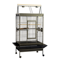 Usine en gros grande volière métal perruche Durable fil de fer perroquet canari extérieur grand élevage oiseau Cage pour animaux de compagnie à vendre