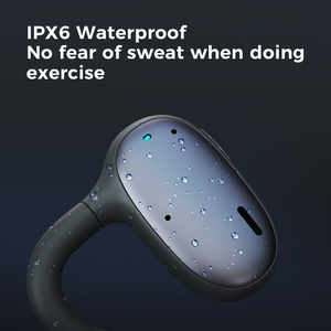 หูฟังนำเสียงผ่านกระดูก IPX-6เปิดหูพร้อมไมค์คู่ดีไซน์กันน้ำสำหรับกีฬากลางแจ้งไฟ LED แสดงสถานะแบตเตอรี่ - Product Image 5