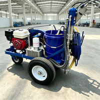 Machine de marquage de lignes de terrain à poussée manuelle avec réservoir de 6 L pour projets de taille moyenne