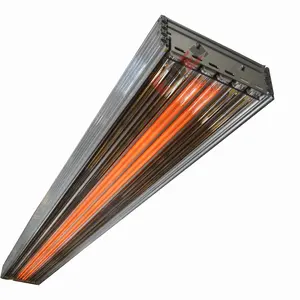 Fast Medium Wave Quartz Infrared Lamp Gold Reflector Twin Tube IR Radiator Lamp