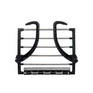 Étendoir mural pour vêtements Étendoir rétractable en accordéon antirouille pour buanderie Salle de bain Tour Cintre - Product Image 4