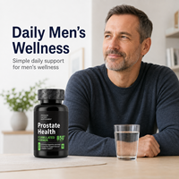 Capsules de soutien de la prostate pour hommes adultes, à base de plantes naturelles, probiotiques, antioxydants, avec Palmier nain, Pygeum africanum, Lycopène, sans gluten