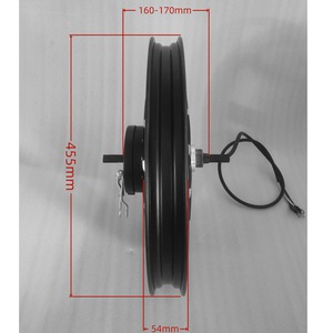 17 Inch 48V 60V 72V 1500W 27Mm Magneten 60 Km/h Linker Trommelrem Borstelloze Gelijkstroom Elektrische Ebike Achternaafmotor - Product Image 3