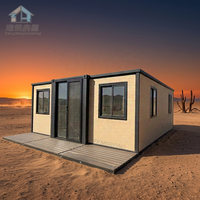 Maison conteneur modulaire préfabriquée mobile extensible de 20 pieds au design moderne – Installation rapide, abri résistant aux intempéries pour camping et bureau