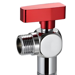 Válvula de Ángulo de Latón con Rosca Macho de 1/2 Pulgada, Cromada o Color Gunmetal, para Fontanería de Lavabos OEM - Product Image 5