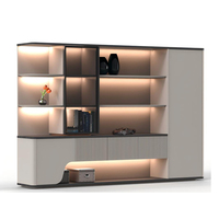 Bureau de direction électrique vertical luxueux avec plateau en bois en forme de L et hauteur réglable