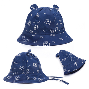 Vente en gros Chapeau seau coupe-vent en coton doux printemps été Chapeau de pêcheur pour enfants - Product Image 3