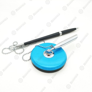 De oficina de metal de hotel palo escritorio bolígrafo contra <span class=keywords><strong>Banco</strong></span> con cadena - Product Image 4