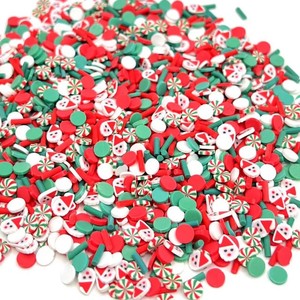 Chenxi 1Kg Mix Giáng Sinh Polymer Sprinkles Clays <span class=keywords><strong>Deer</strong></span> Santa Sprinkles DIY Slime Lát Cho Nhựa Thủ Công Mỹ Nghệ - Product Image 4