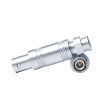 Conector Coaxial BEXKOM >5000 Ciclos de Acoplamiento, Tipo Push-Pull con Bloqueo, Chapado en Oro, IP50 Impermeable (-55~200C), Conector Circular Bajo