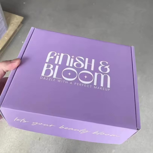 Cajas de Envío de Papel Recubierto de Película Mate Morada Personalizadas con Logotipo, Utilizadas para Empacar Ropa y Calcetines, y para Transporte - Product Image 5