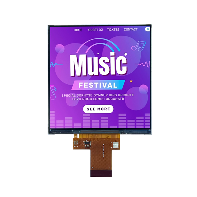 4 Inch Square LCD Display 720*720 High Resolution MIPI Interface 30 Pin ST7703 Driver IC 3.95 Inch TFT LCD Module IPS Screen