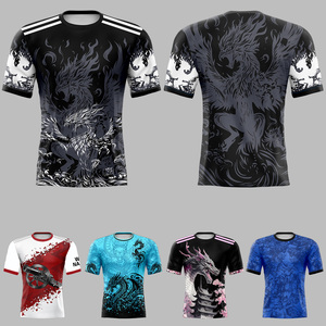 26 Saison Nouveau T-shirt à manches courtes de football pour jeunes, haut d'entraînement à séchage rapide en stock, nom et numéro d'impression personnalisés - Product Image 1