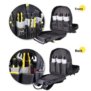 Custom <b>Heavy</b>-<b>duty</b> Oxford Cloth Multi-functional Tool <b>Backpack</b> Zipper Closure Thickened Pocket Repair Features - Product Image 3