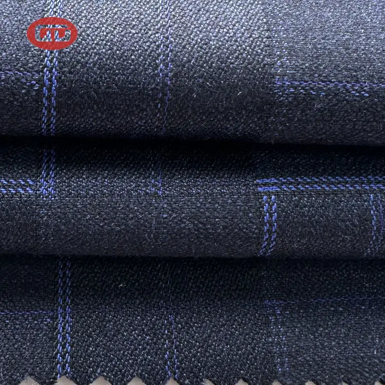 Nuevo estilo TR Suiting Fabric 80% Poliéster 20% Viscosa TR Tela para India Market Checks Fabric Suit