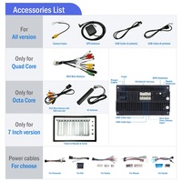 Pemutar MP5 Mobil Android, Radio Audio mobil Din ganda, navigasi GPS 7/9/10/10, 33/13, 1 inci 2 Din