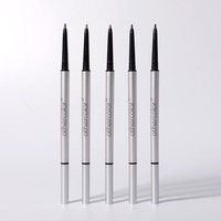 Crayon à sourcils à marque privée avec brosse, 5 teintes, imperméable, longue tenue, logo personnalisé, cosmétiques vegan en gros