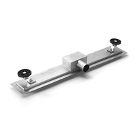 Drain de douche linéaire OEM 60x7cm, drain de sol rectangulaire pour douche, couvercle encastrable pour carrelage, drain de sol dissimulé en acier inoxydable 304 pour salle de bain