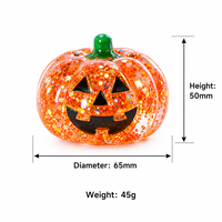 Jouet anti-stress géant en caoutchouc en forme de citrouille d'Halloween, à presser, à rebond lent, pour unisexe, pour la décompression transfrontalière