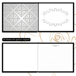 Libro di giornale in pelle rilegata termicamente Premium <span class=keywords><strong>con</strong></span> copertina bianca <span class=keywords><strong>con</strong></span> pagine bianche 100 - Product Image 4