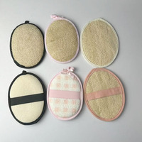 Éponge exfoliante corporelle en jute, lin, chanvre, coton, nylon et loofah, vente en gros, pour hôtels, spas et usage domestique, tendance