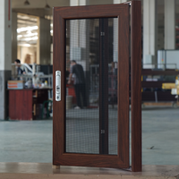 Fenêtre moustiquaire d'intérieur RG50 de haute qualité en gros moustiquaire en acier inoxydable moustiquaire en bois plaqué aluminium fenêtre personnalisée